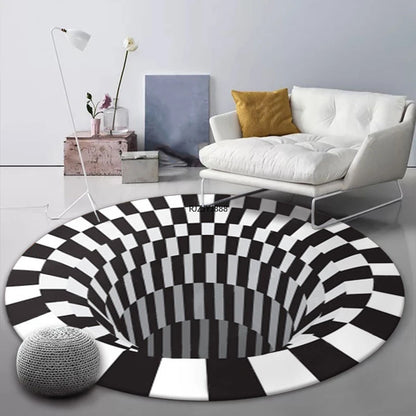 3D Vortex Illusion Back Carpet