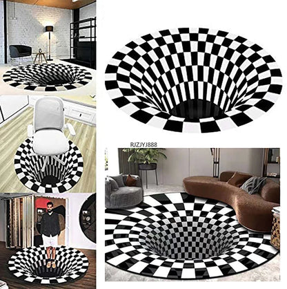 3D Vortex Illusion Back Carpet